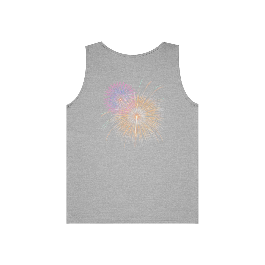 Freedom Eagle Tank Top — Patriotic Fireworks Graphic