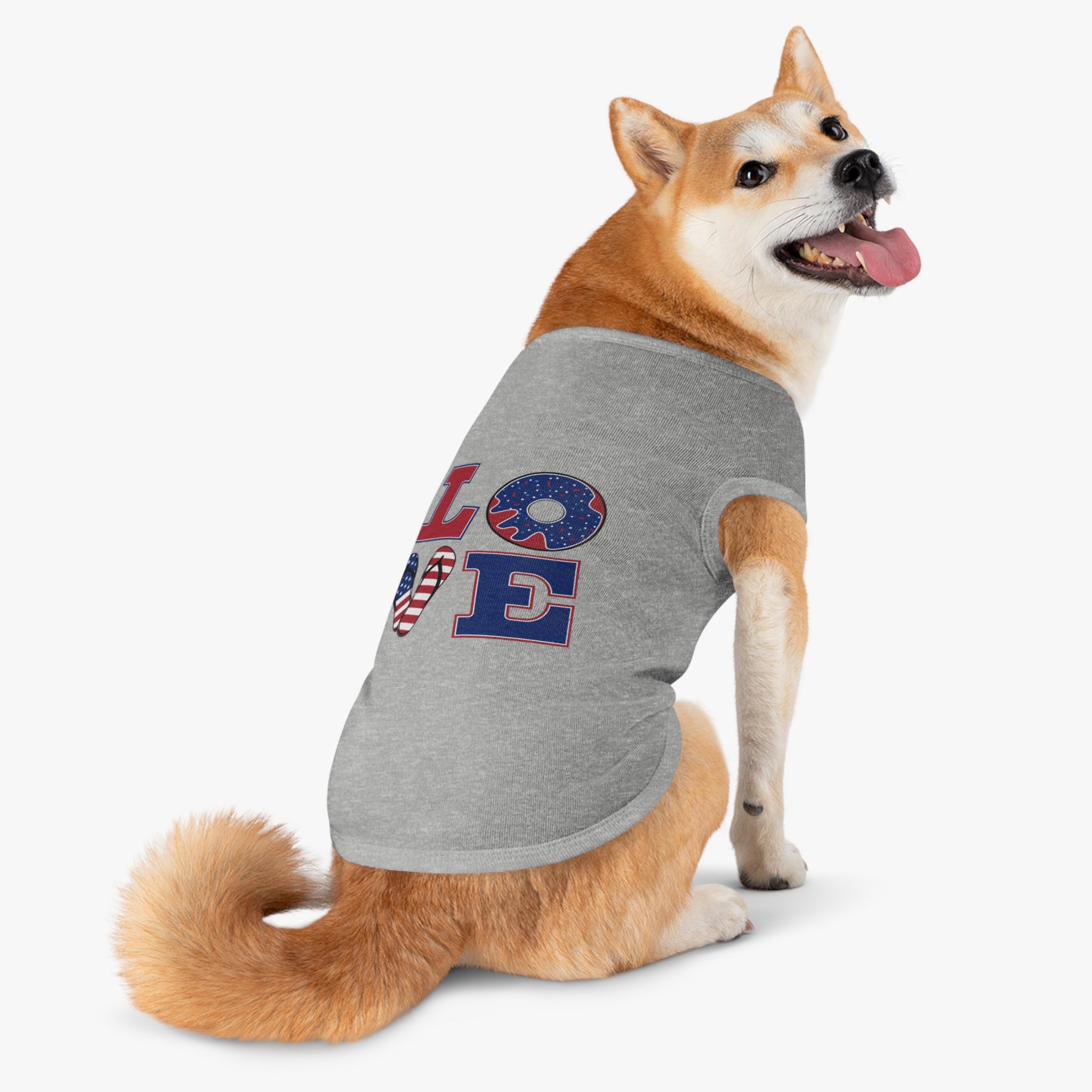 4th of July Love Pet Tank Top