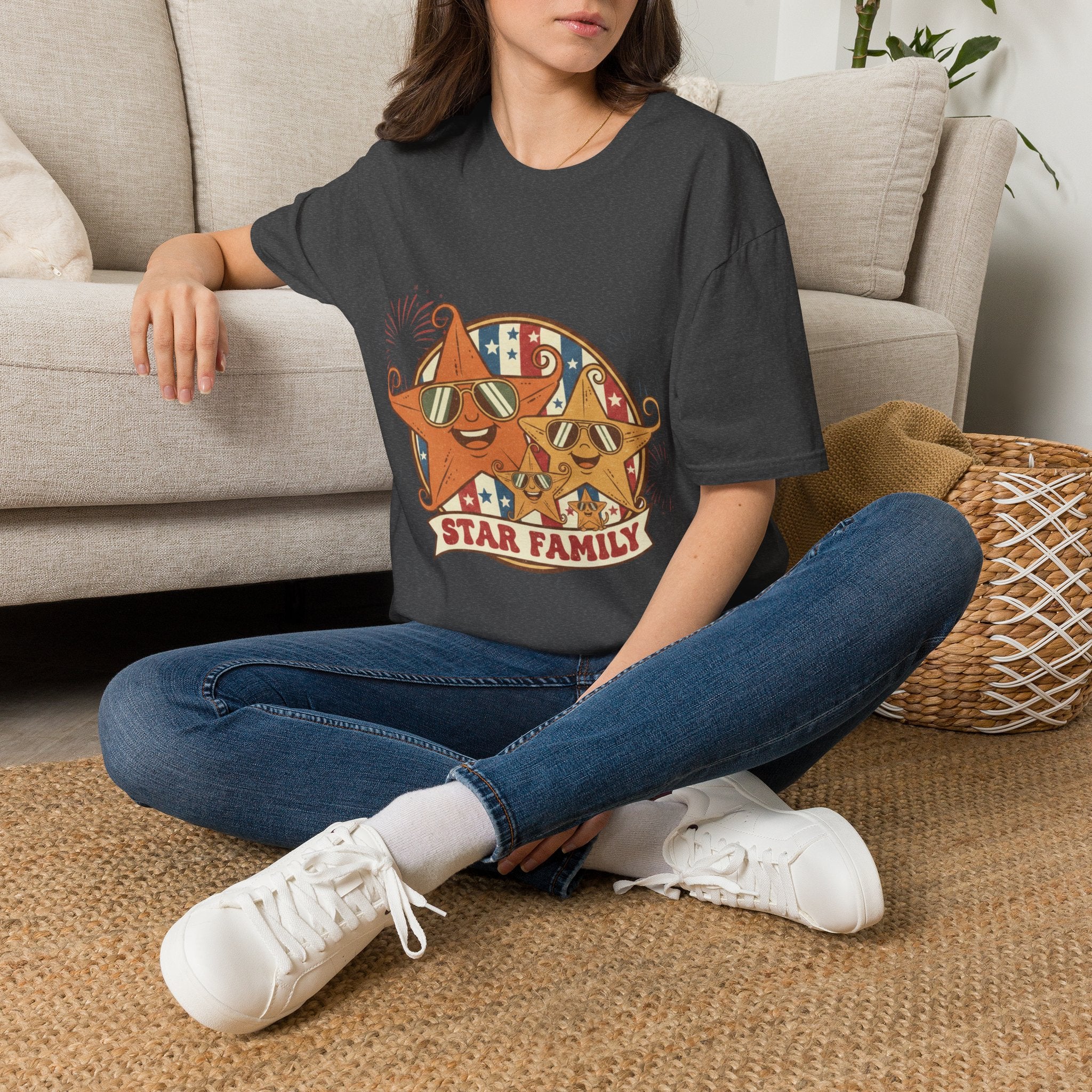 Family Star 4th of July Tee — Vintage Cool Star Family Edition