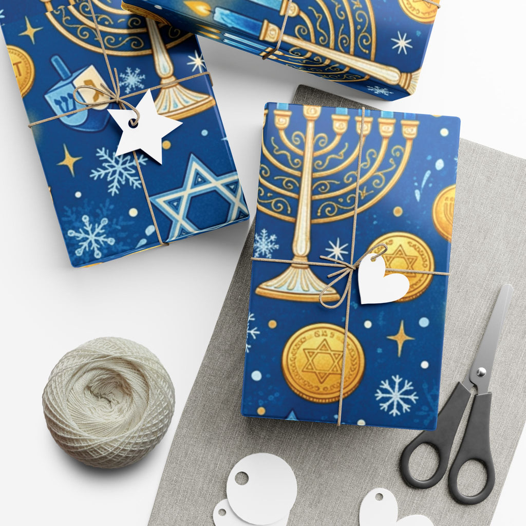 Festival of Lights Hanukkah Wrapping Paper