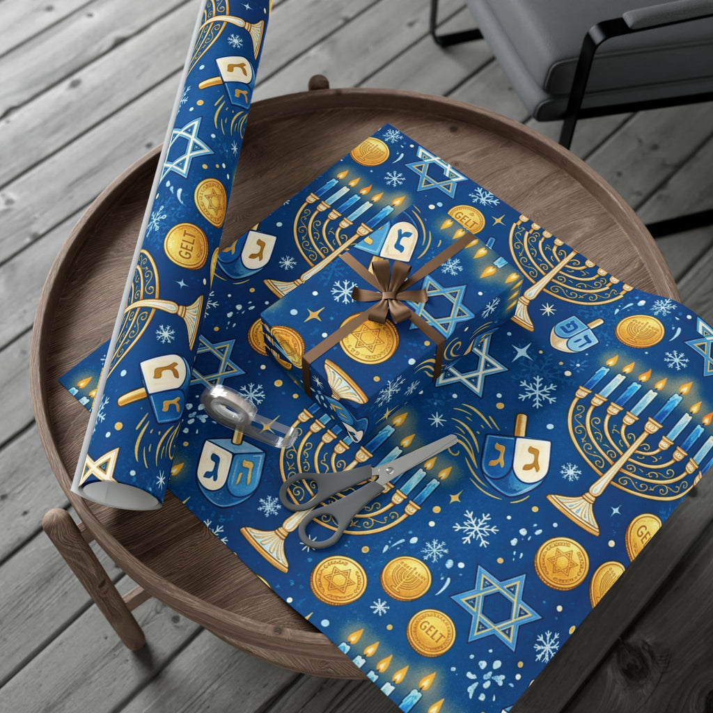 Festival of Lights Hanukkah Wrapping Paper