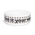 Patriotic Star Pet Bowl — Red White & Blue Patterned Dog Cat Bowl