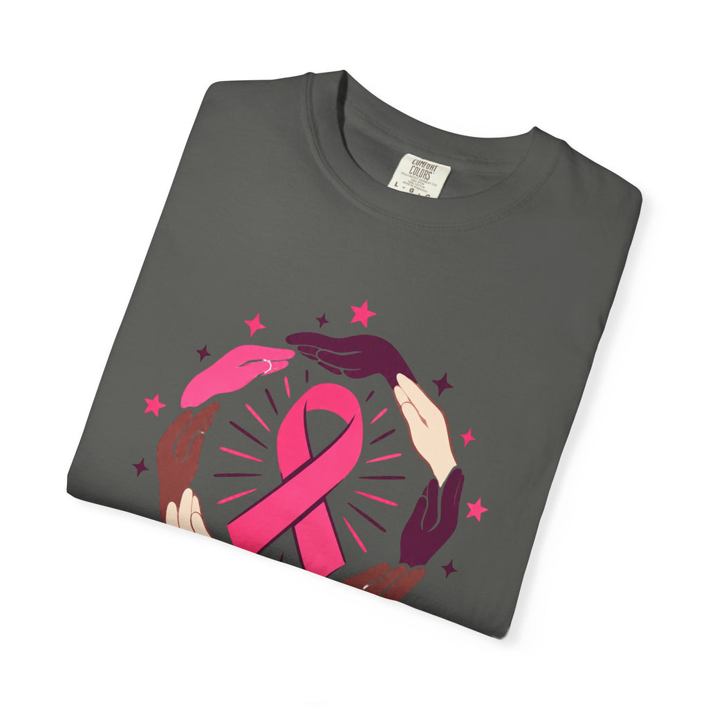 No One Fights Alone Breast Cancer Awareness Tee
