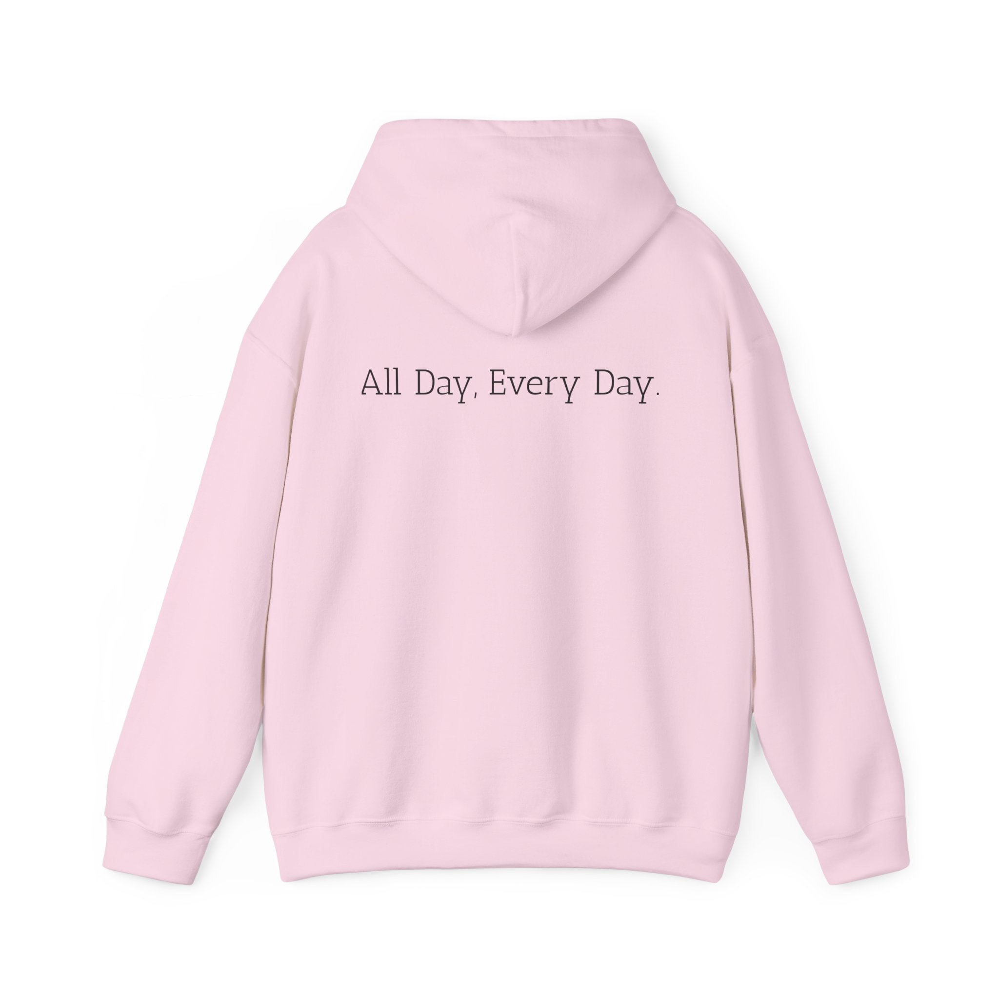 God's Problem Hoodie — "God's Problem" Front, "All Day, Every Day." Back | Minimal Faith Statement Sweatshirt