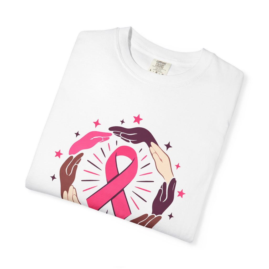 No One Fights Alone Breast Cancer Awareness Tee