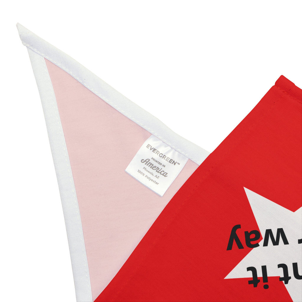 Family Star Red Pet Bandana with White Star