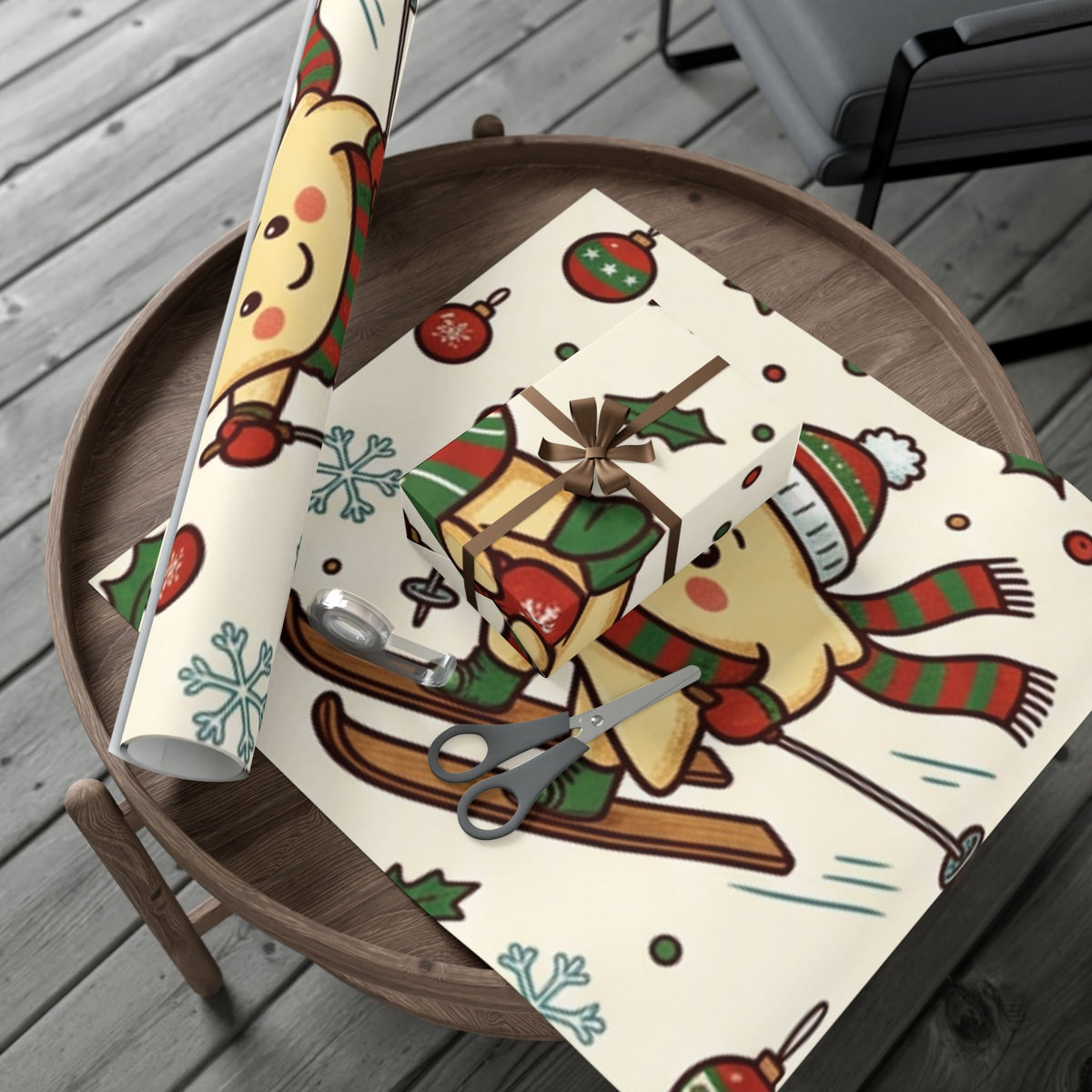 Starry Winter Fun Christmas Wrapping Paper