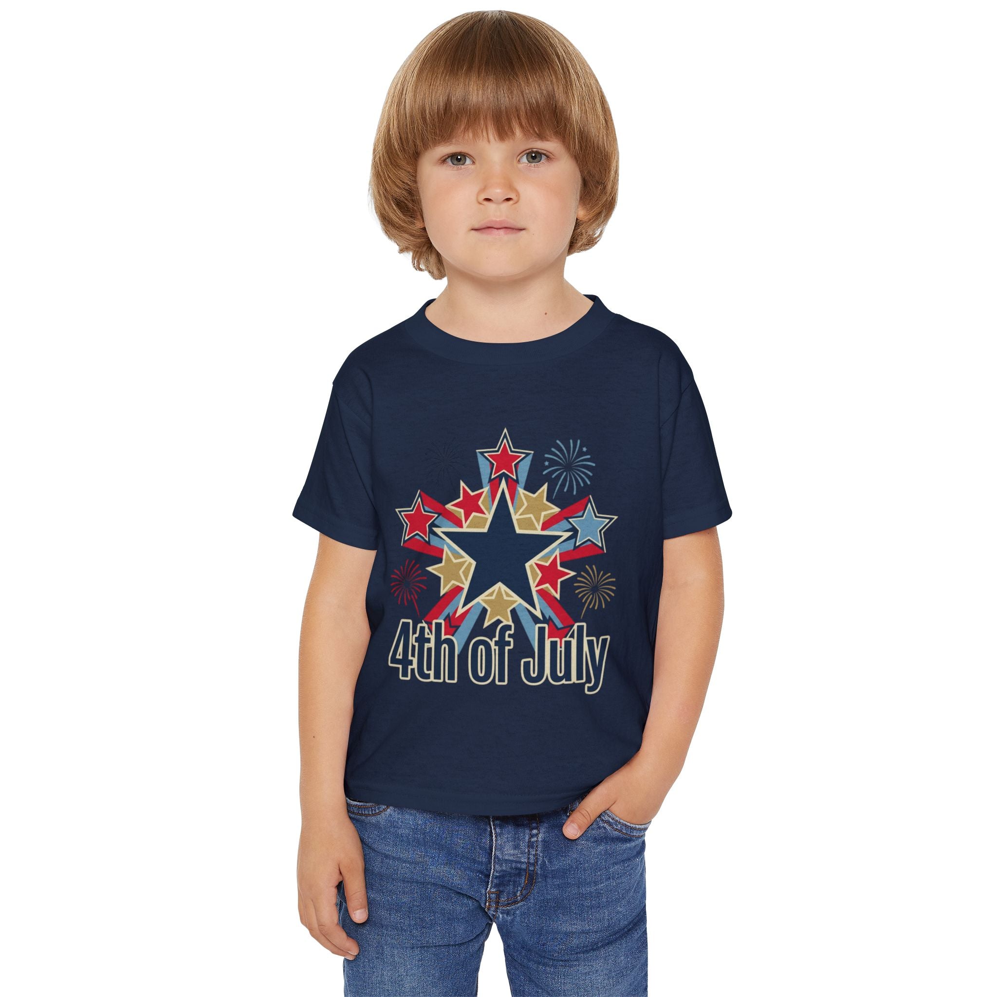 4th of July Toddler T-Shirt — Fireworks Star