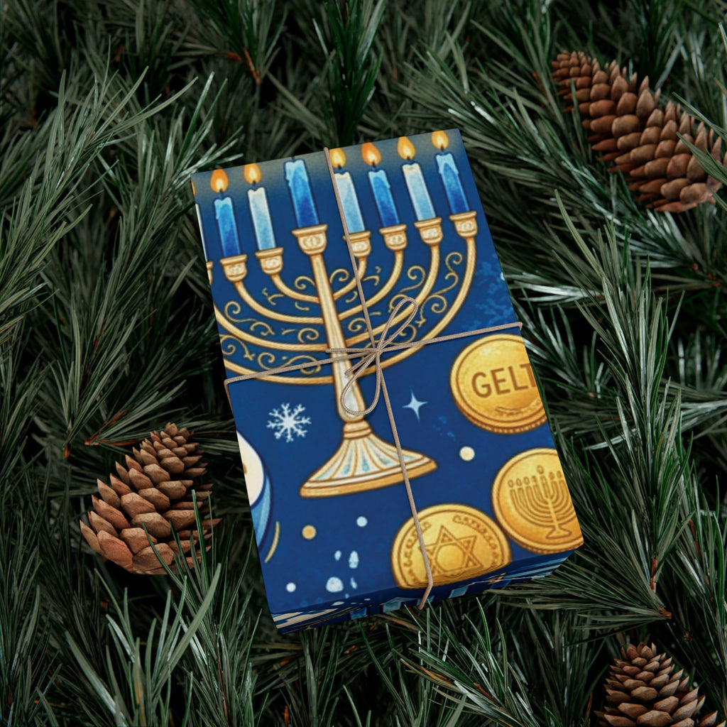 Festival of Lights Hanukkah Wrapping Paper