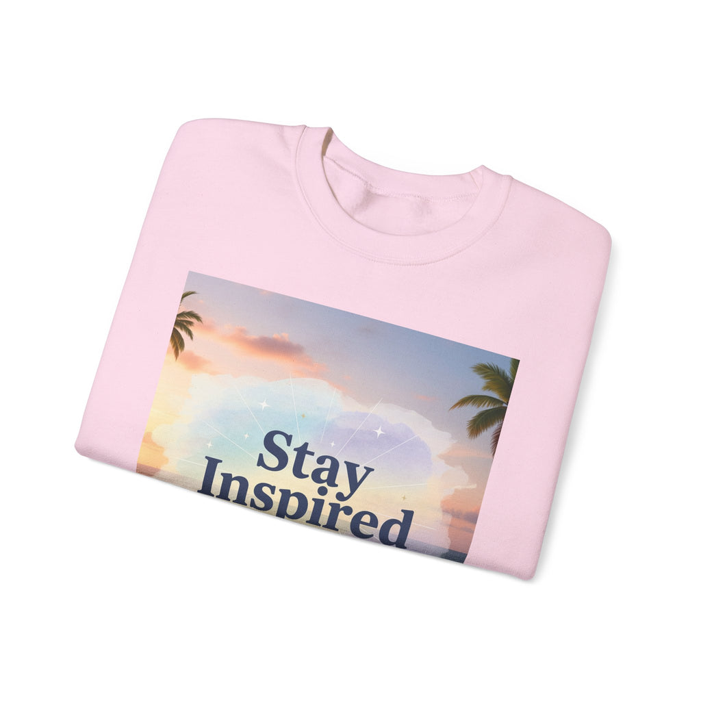 Stay Inspired Beach Unisex Sweatshirt | Family Star