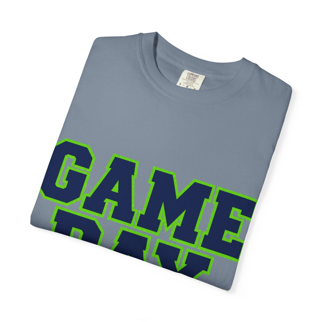 Game Day Football Shirt – Navy, Green & Silver