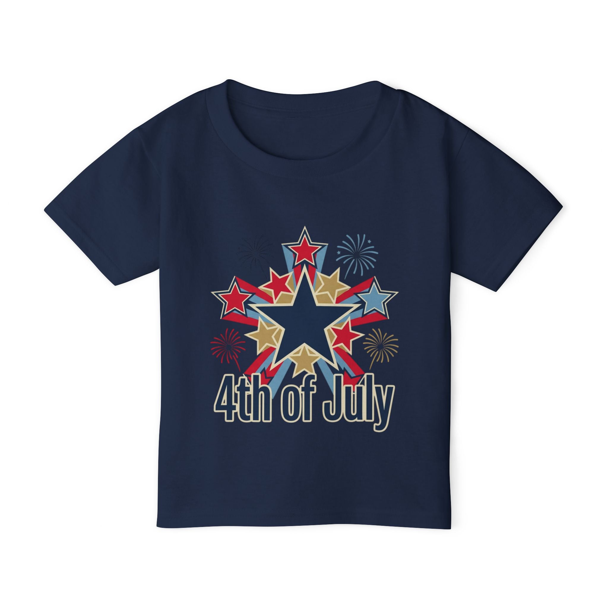 4th of July Toddler T-Shirt — Fireworks Star