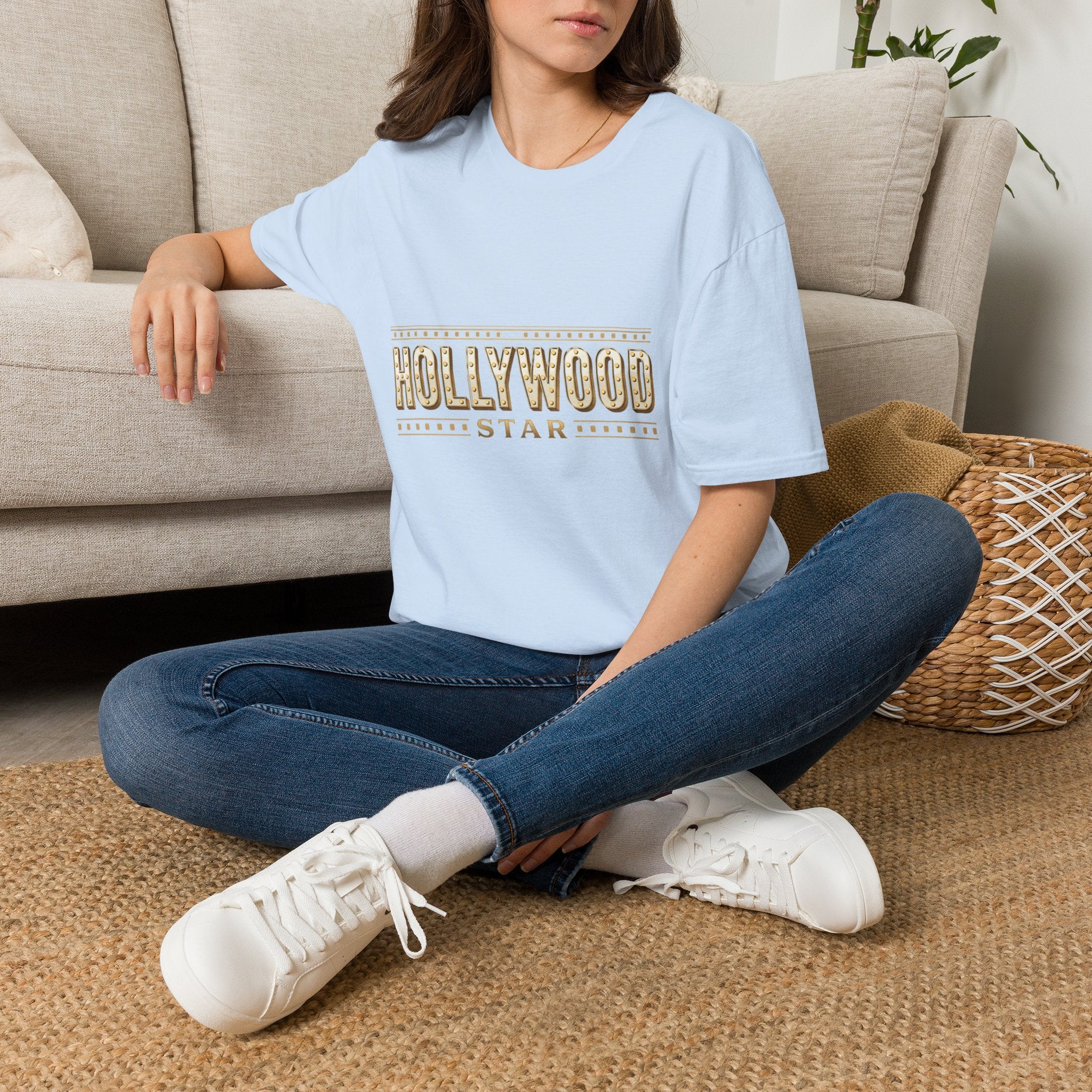 Hollywood Star Vintage Marquee T-Shirt — Retro Movie Sign Graphic Tee