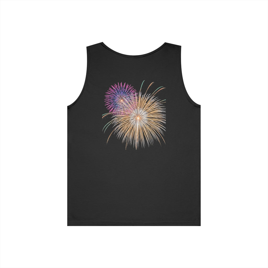 Freedom Eagle Tank Top — Patriotic Fireworks Graphic