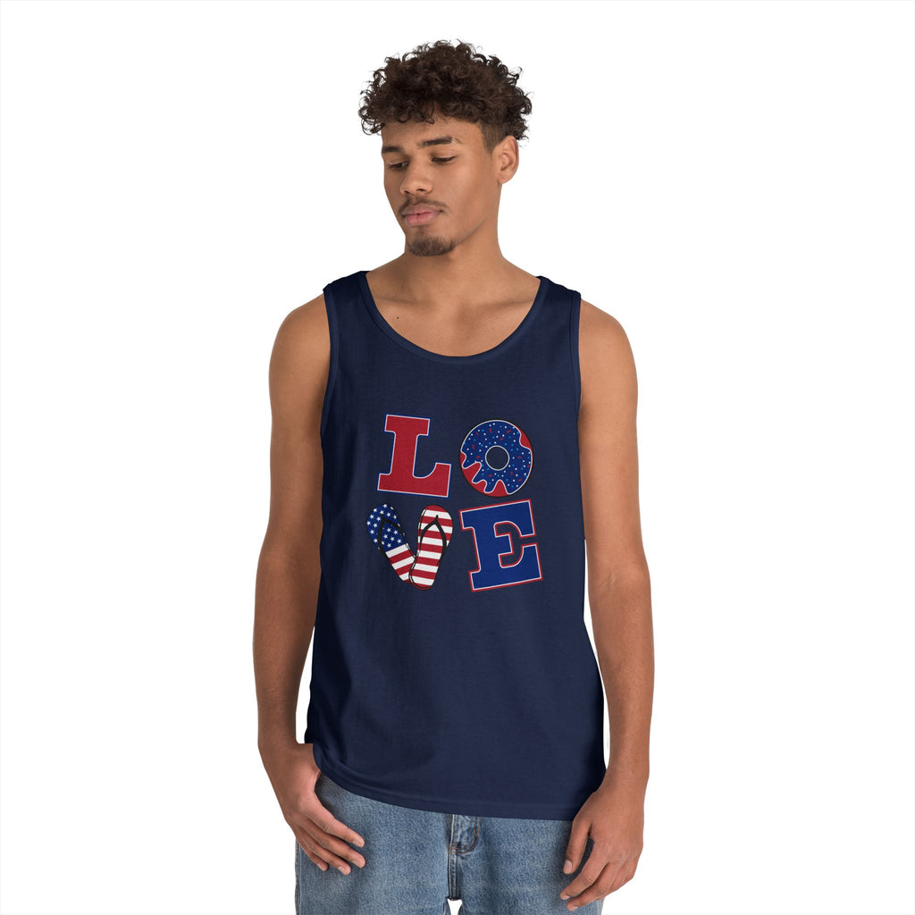 L-O-V-E 4th of July Tank Top