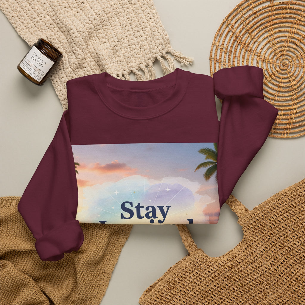 Stay Inspired Beach Unisex Sweatshirt | Family Star