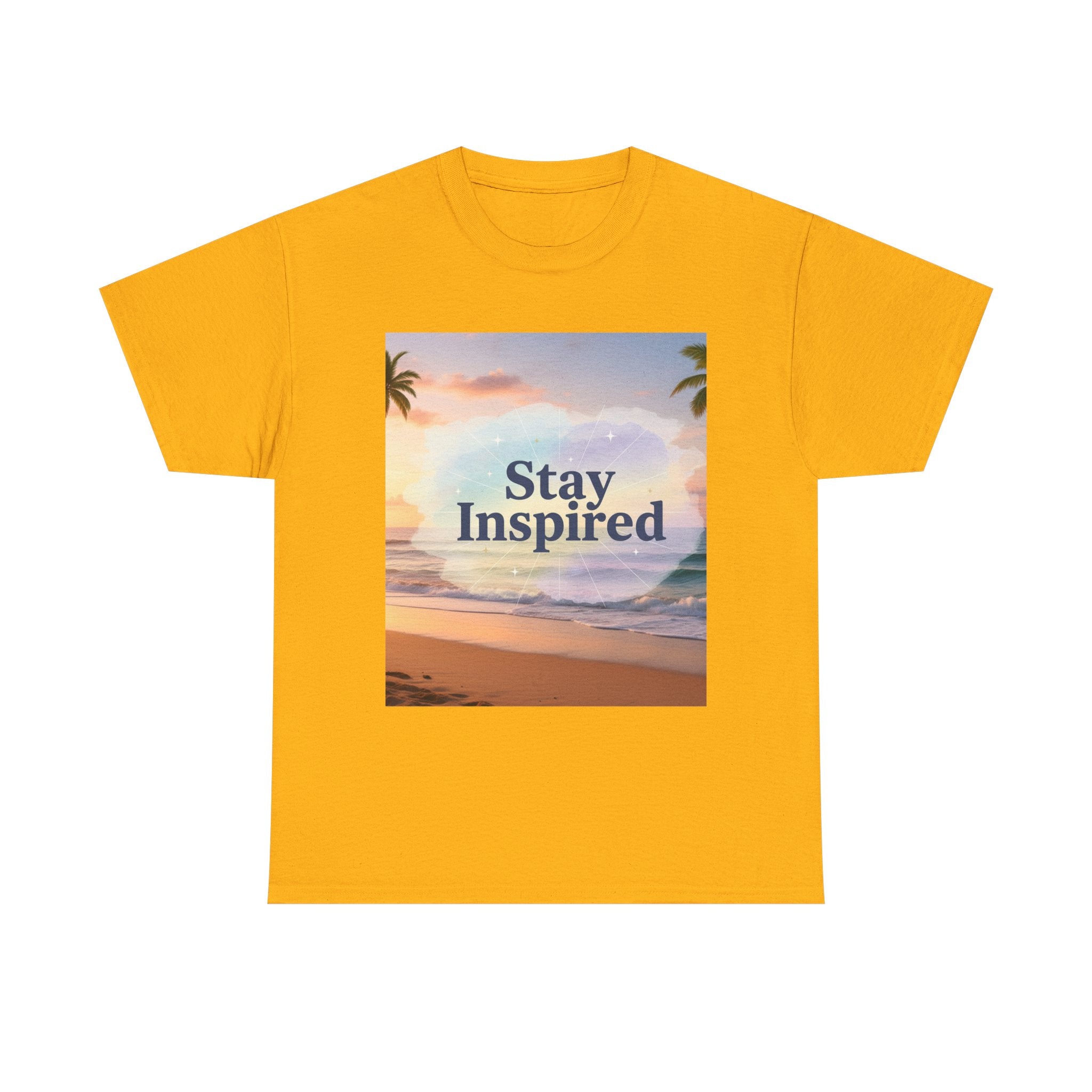 Stay Inspired Beach Sunset Unisex T-Shirt