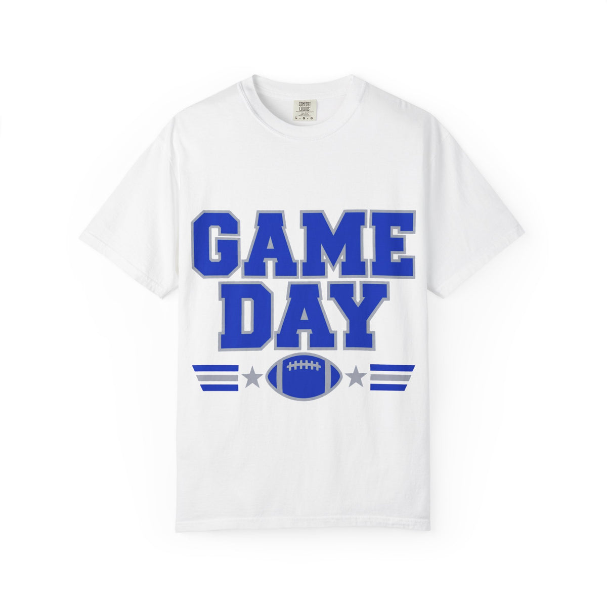 Game Day Football Shirt – Blue & Gray