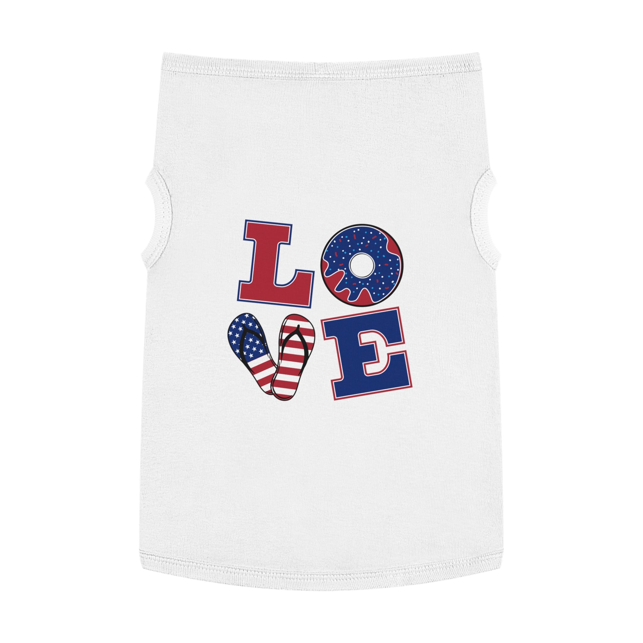 4th of July Love Pet Tank Top