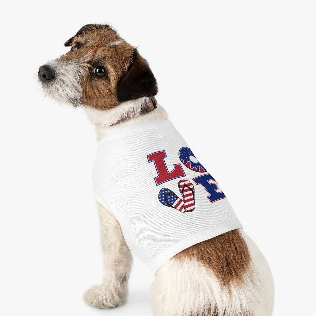 4th of July Love Pet Tank Top