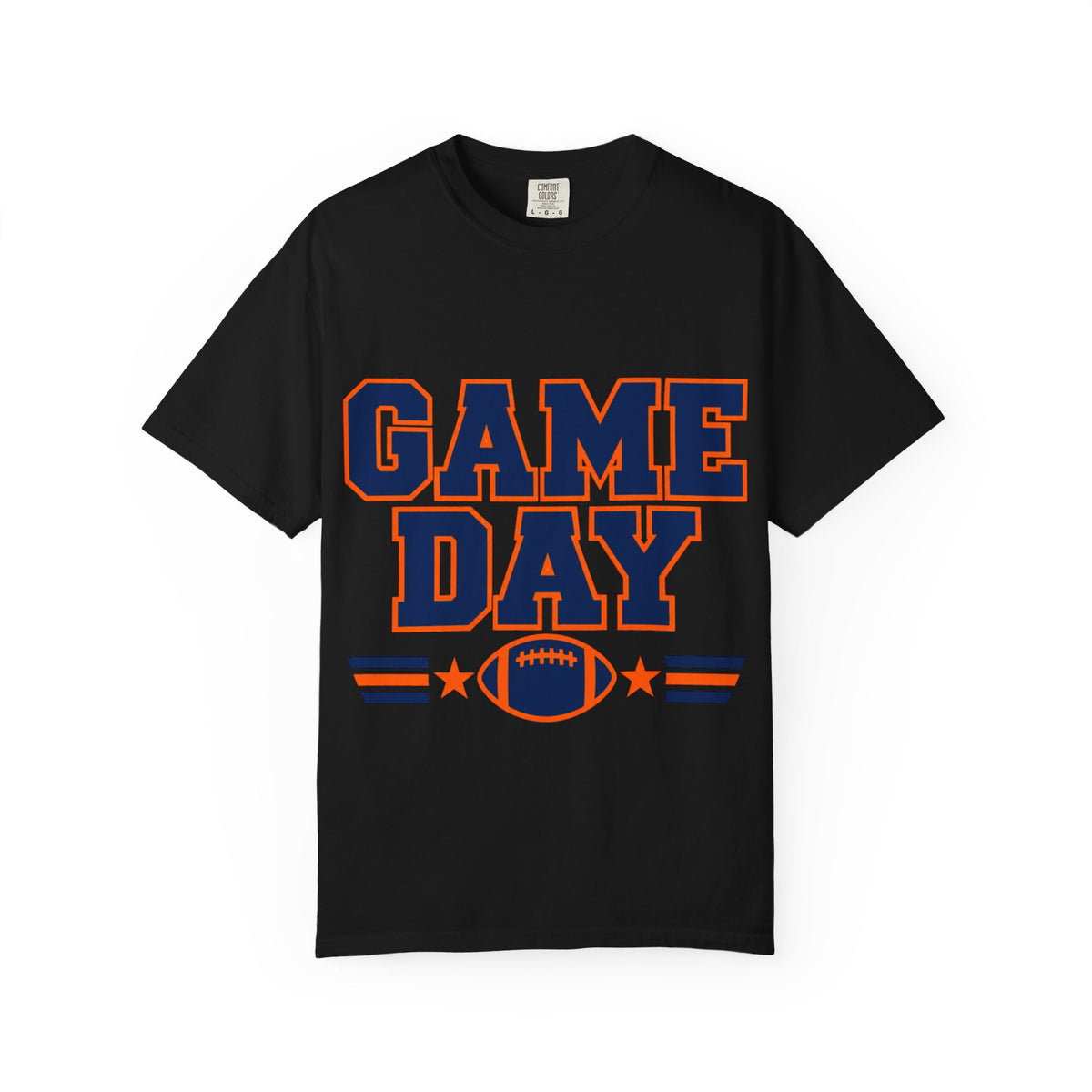 Game Day Football Shirt – Orange & Blue