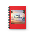 Stay Inspired Beach Spiral Notebook | Family Star (red)