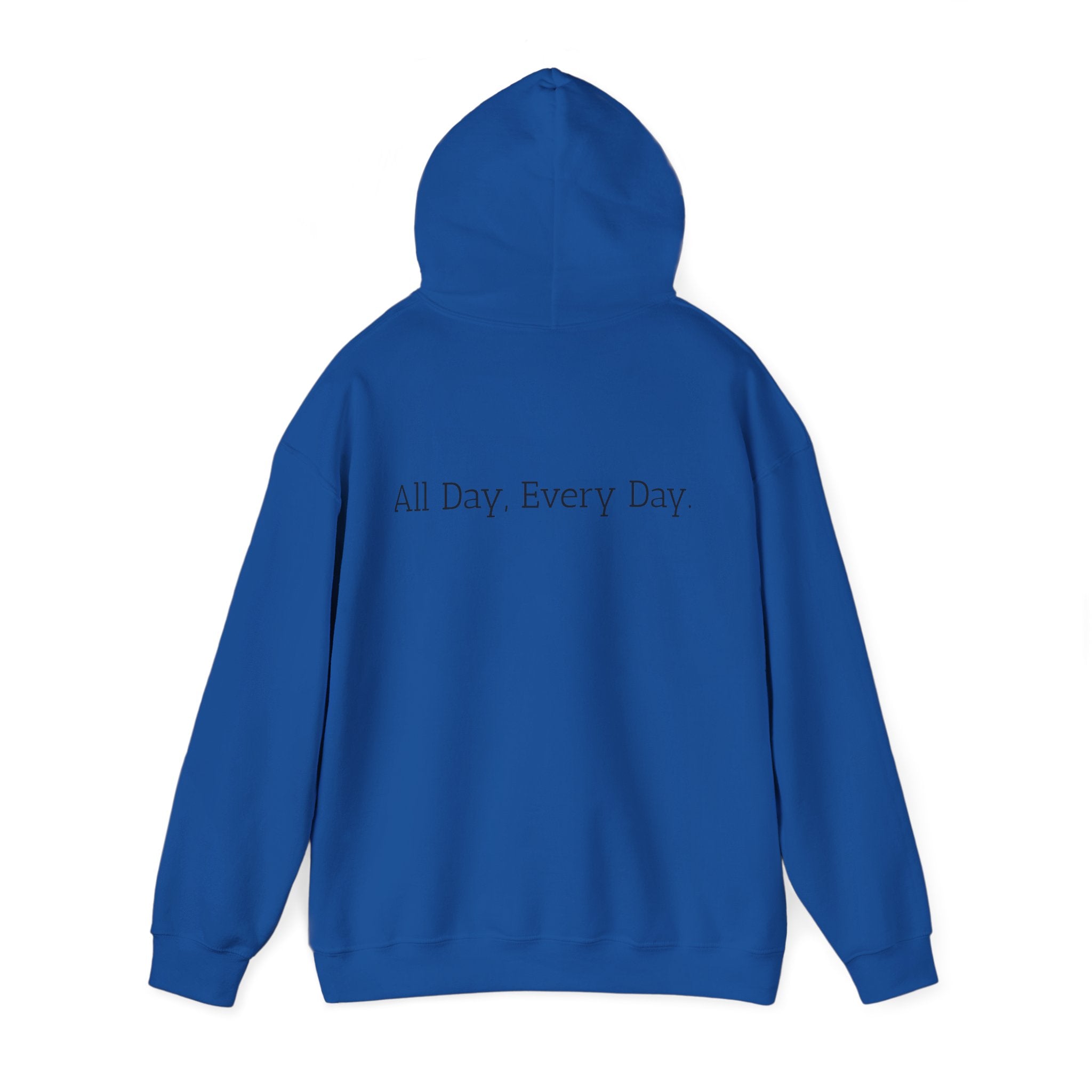 God's Problem Hoodie — "God's Problem" Front, "All Day, Every Day." Back | Minimal Faith Statement Sweatshirt
