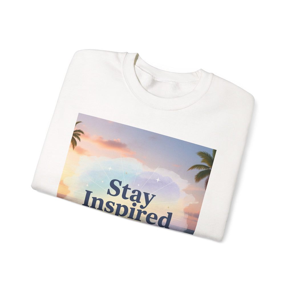 Stay Inspired Beach Unisex Sweatshirt | Family Star