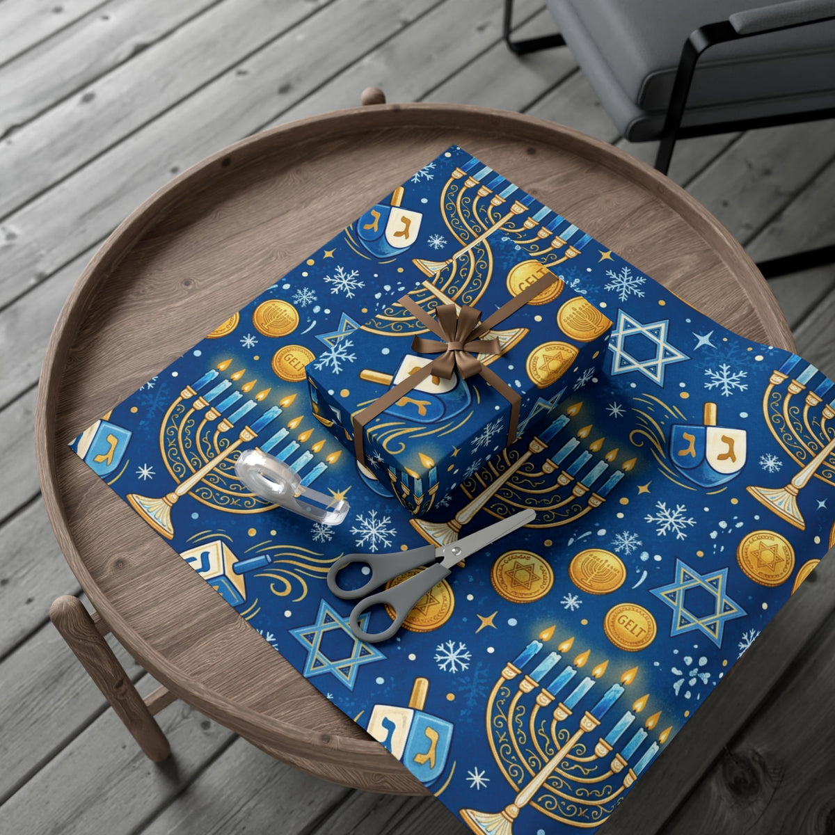 Festival of Lights Hanukkah Wrapping Paper