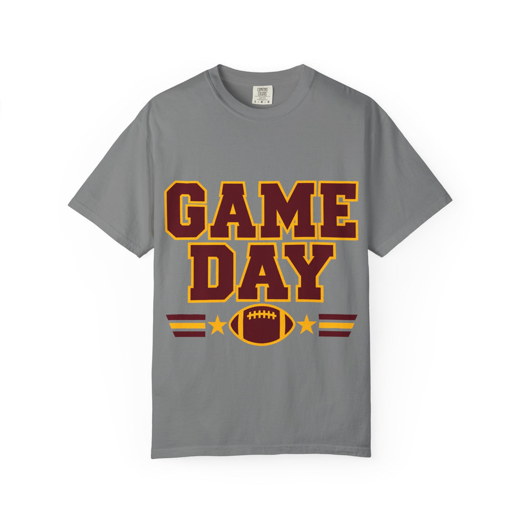 Game Day Football Shirt – Burgundy & Gold