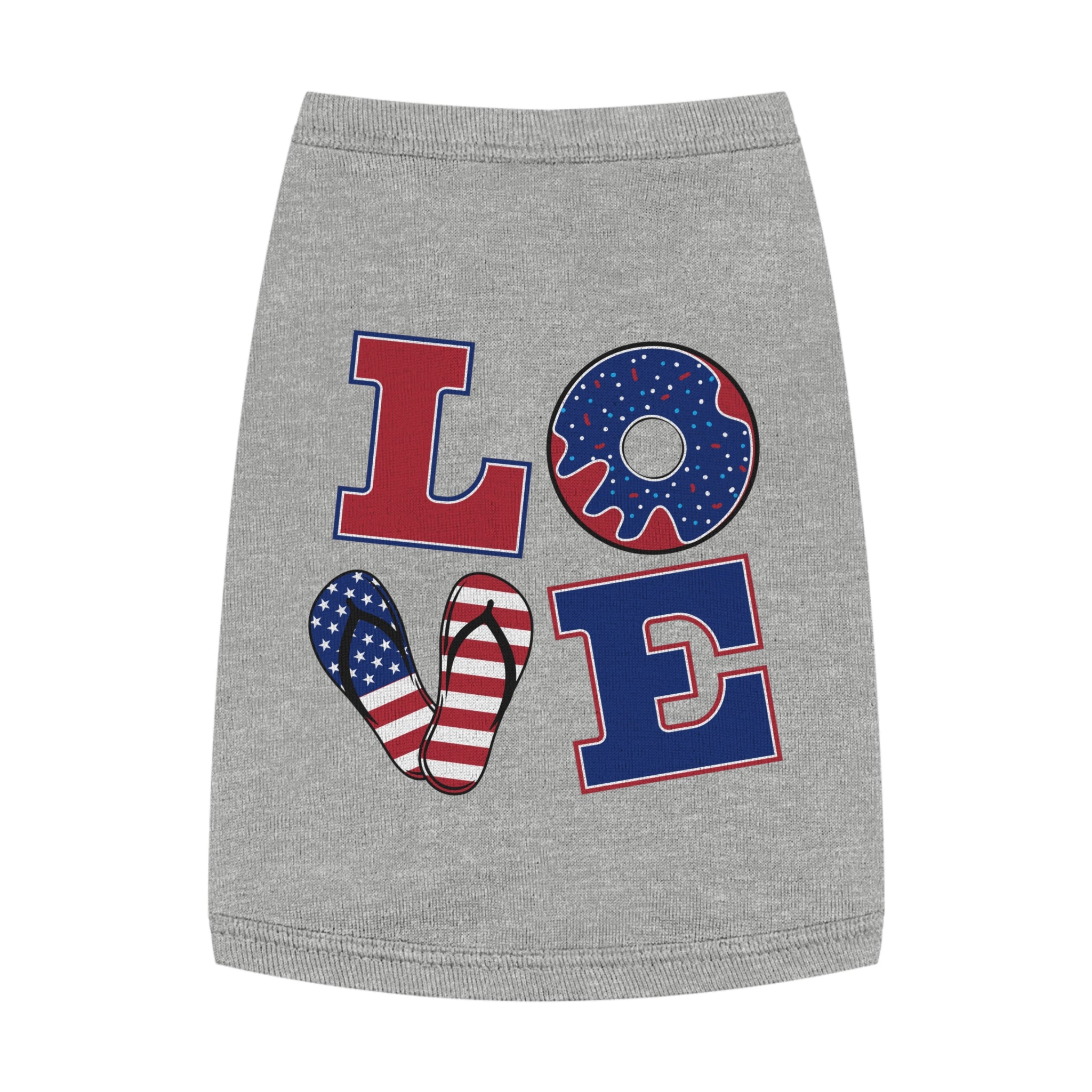 4th of July Love Pet Tank Top
