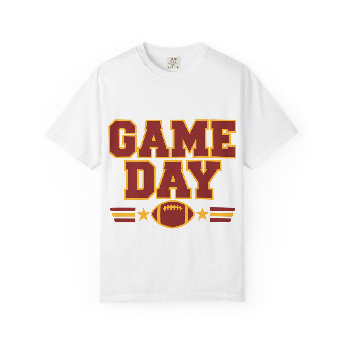 Game Day Football Shirt – Red & Gold