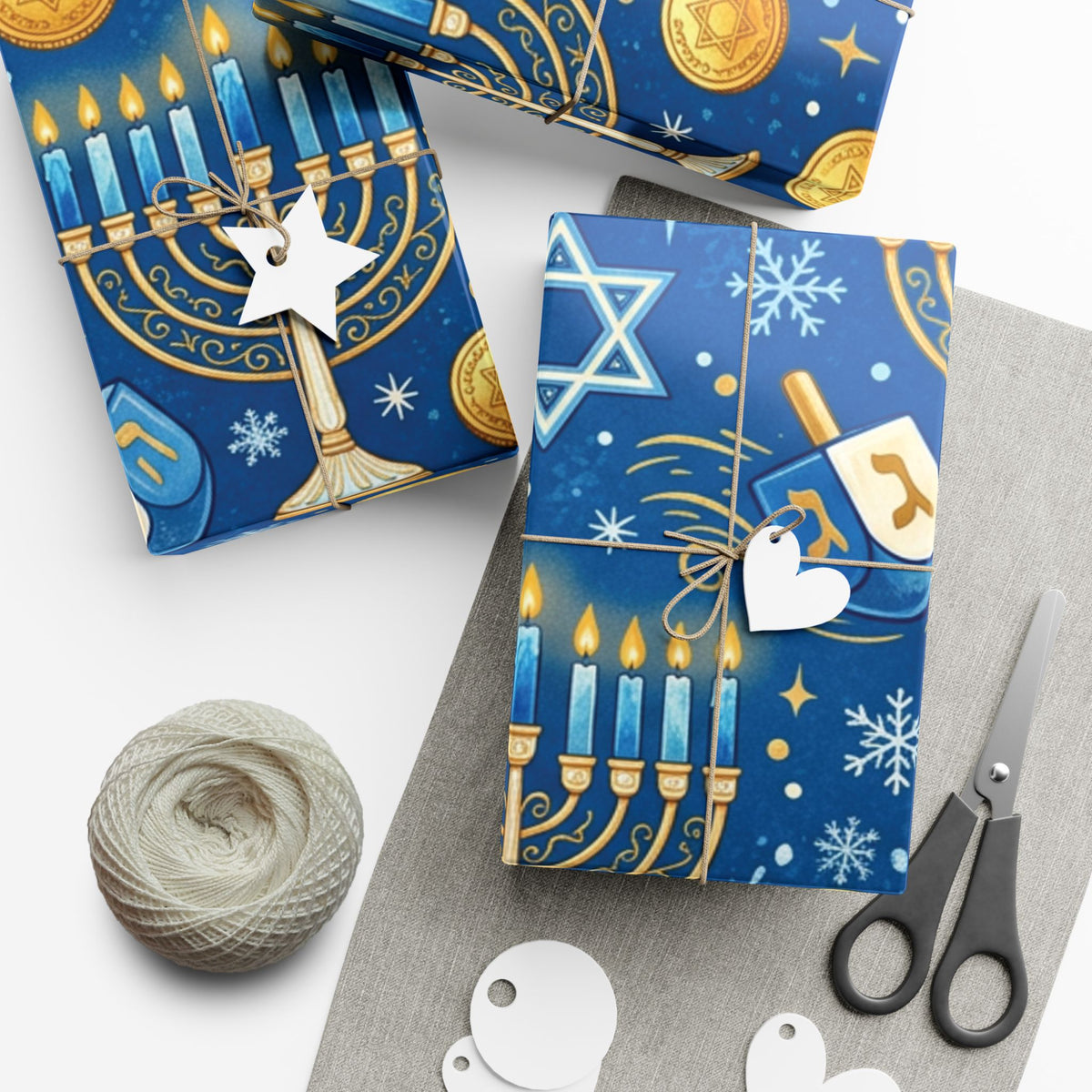 Festival of Lights Hanukkah Wrapping Paper