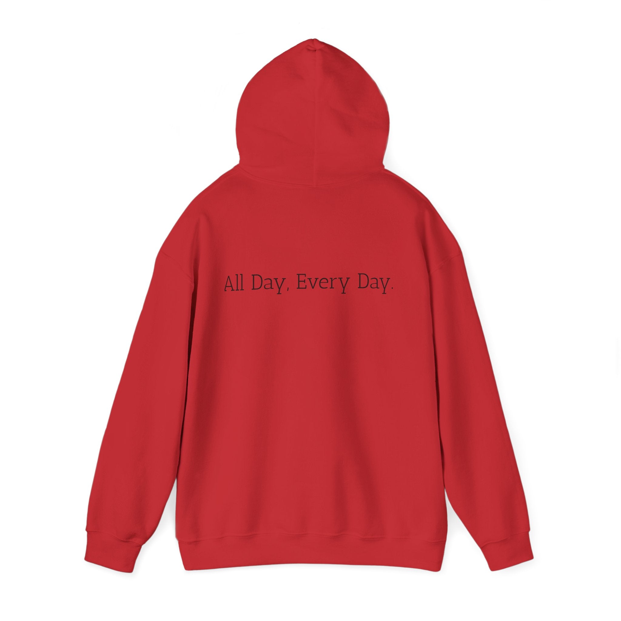 God's Problem Hoodie — "God's Problem" Front, "All Day, Every Day." Back | Minimal Faith Statement Sweatshirt