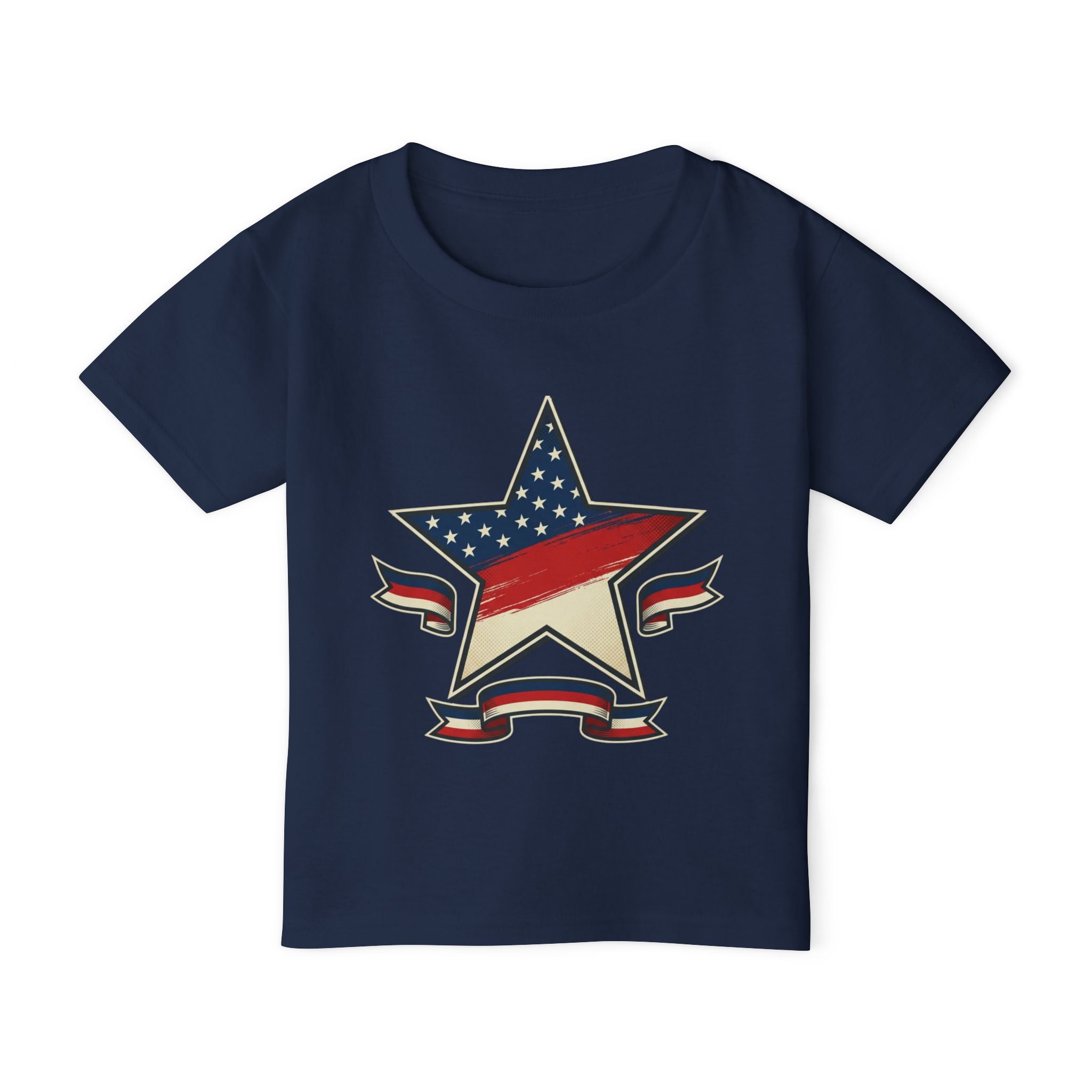 4th of July Toddler T-Shirt — American Flag Star