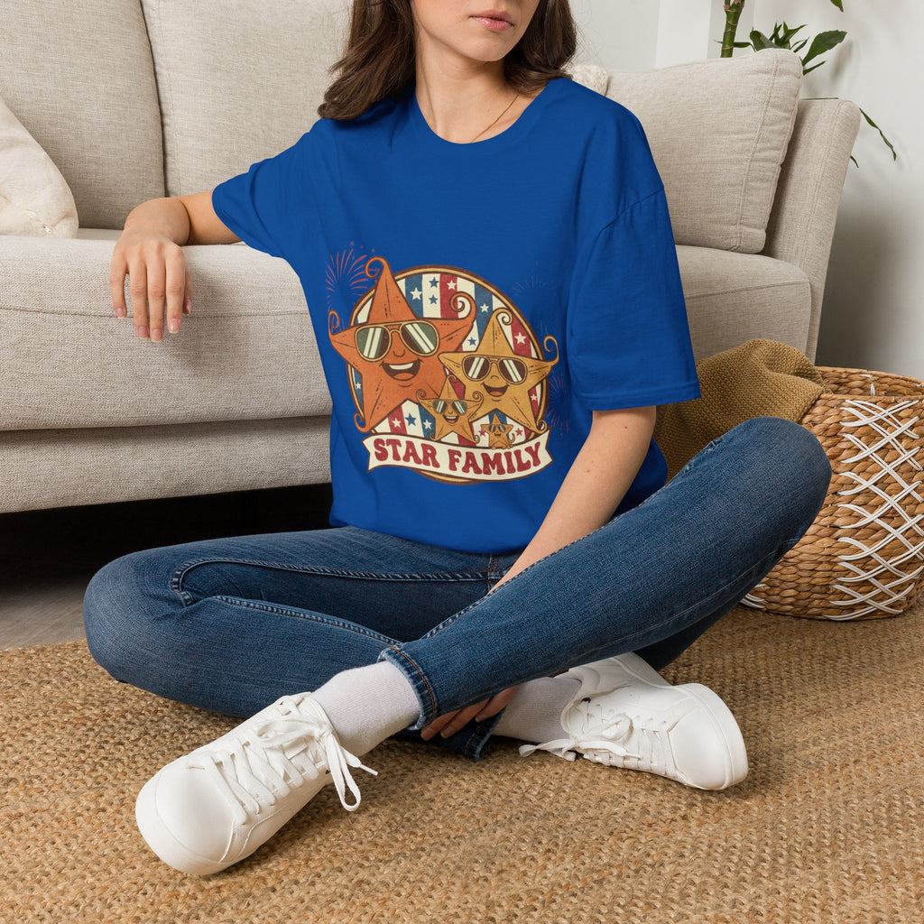 Family Star 4th of July Tee — Vintage Cool Star Family Edition