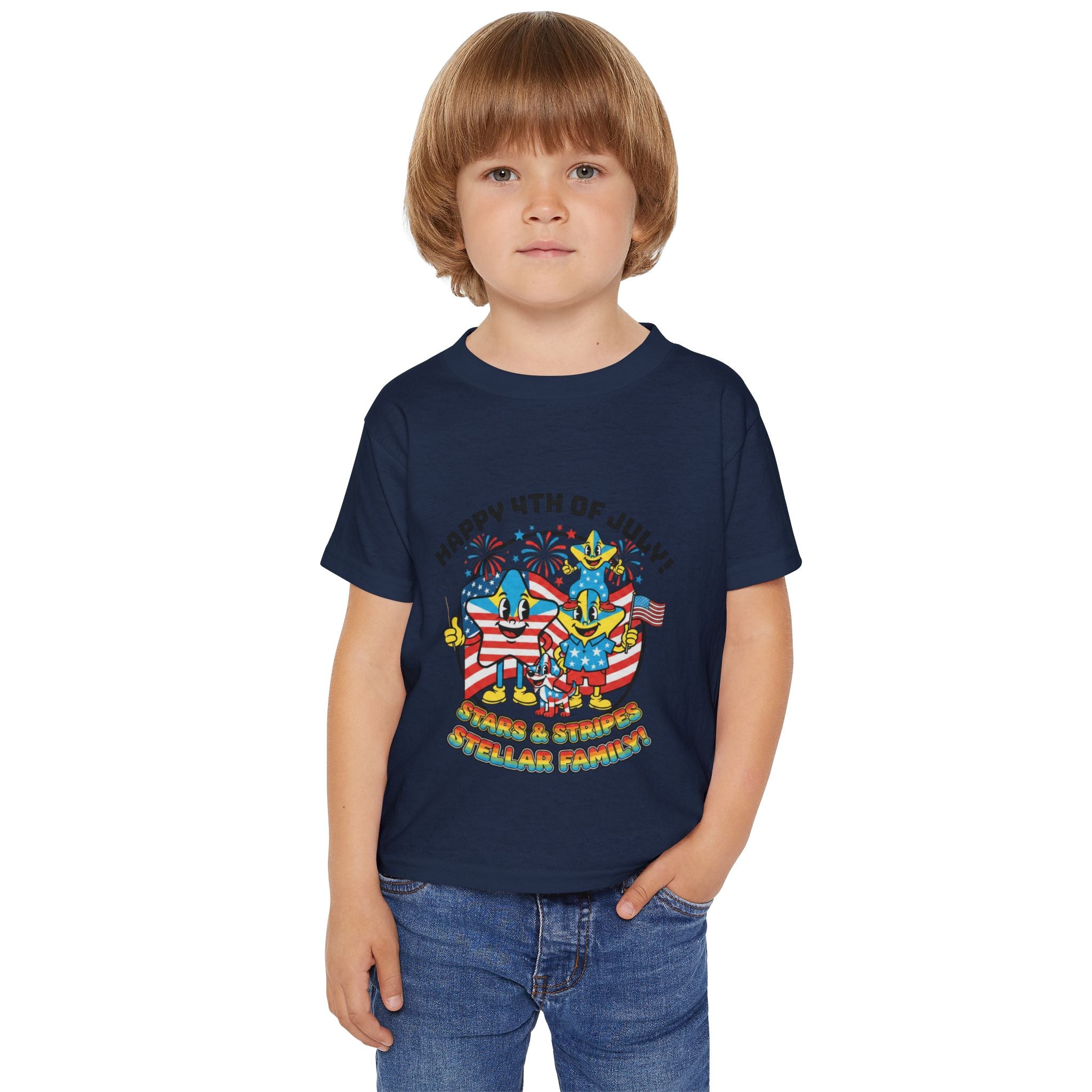 Stellar Family Toddler Tee — Happy 4th of July