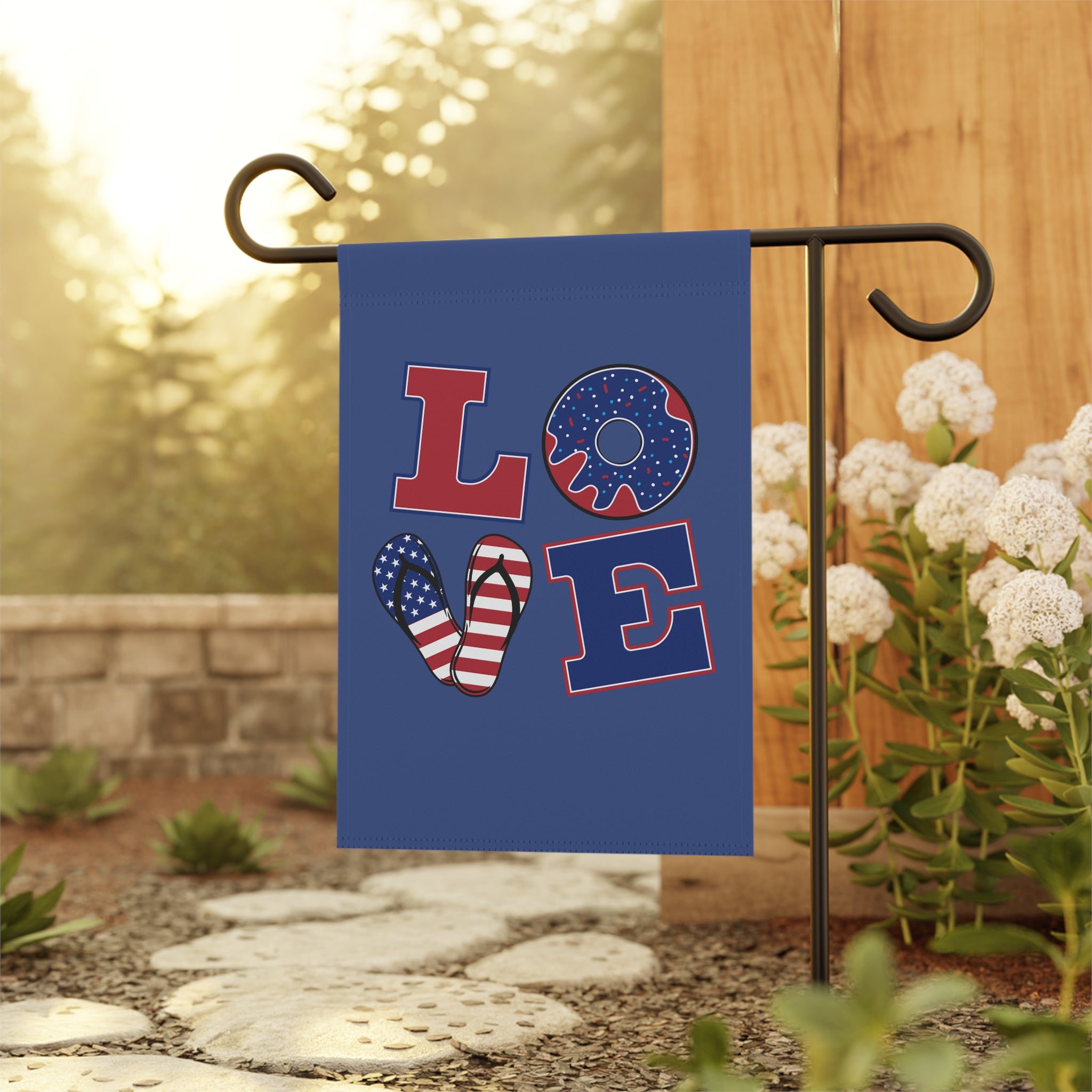 4th of July LOVE Garden Flag