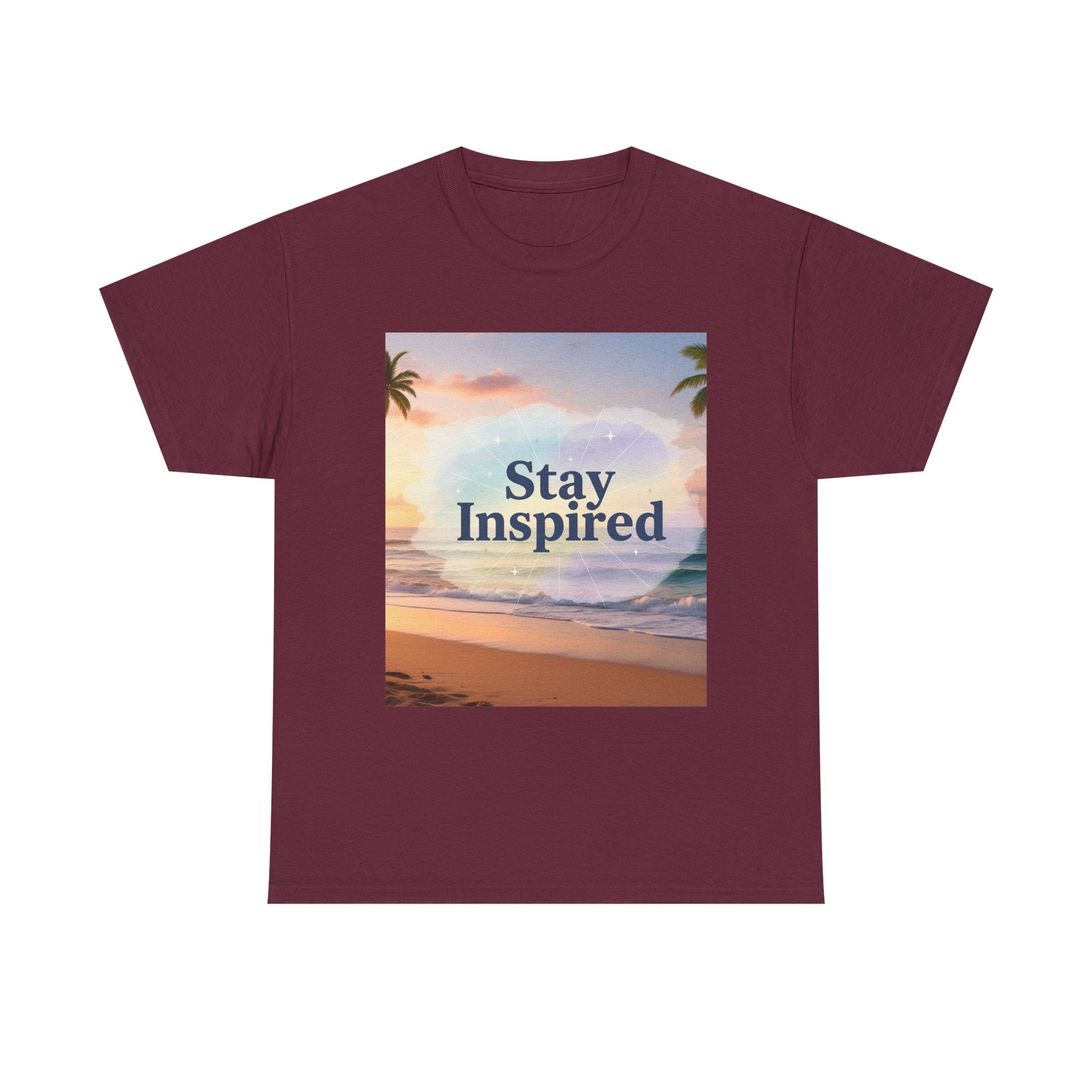 Stay Inspired Beach Sunset Unisex T-Shirt