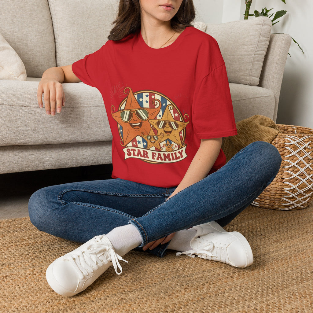 Family Star 4th of July Tee — Vintage Cool Star Family Edition