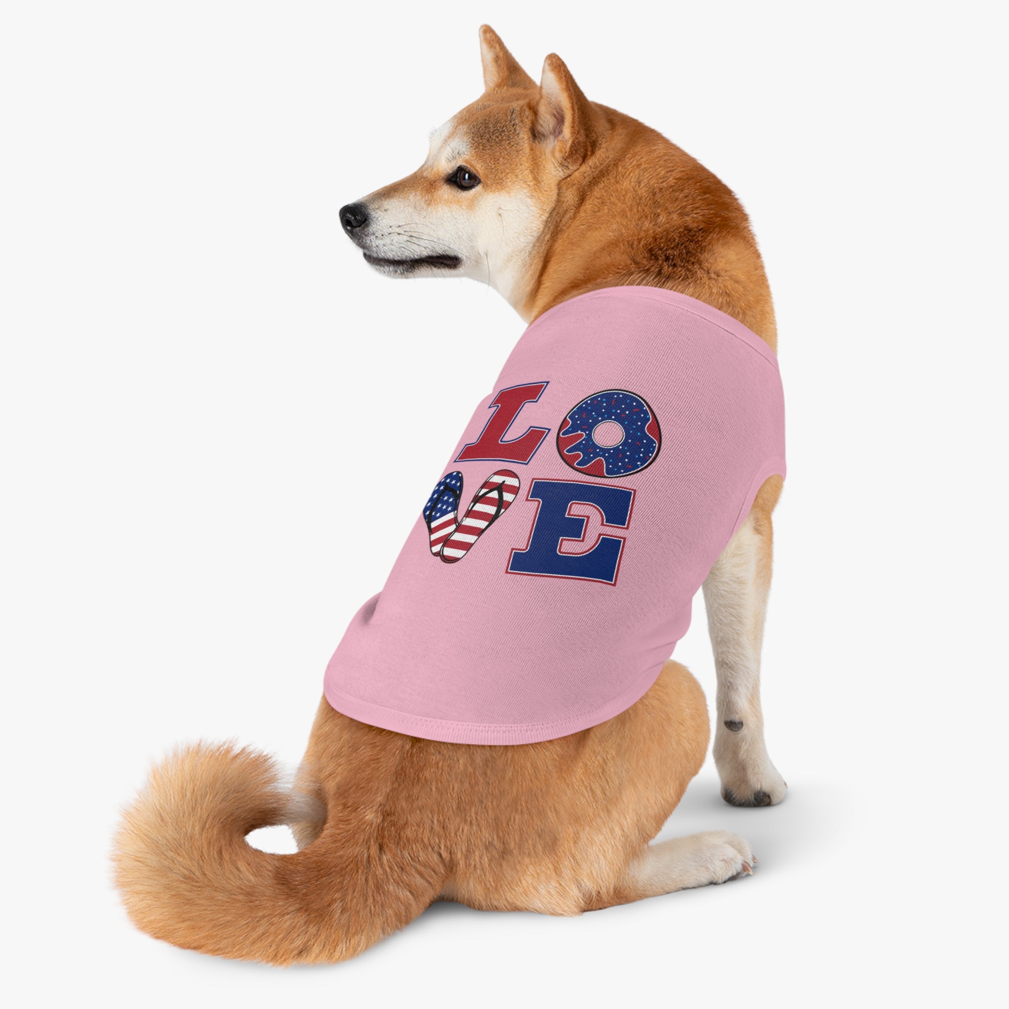 4th of July Love Pet Tank Top