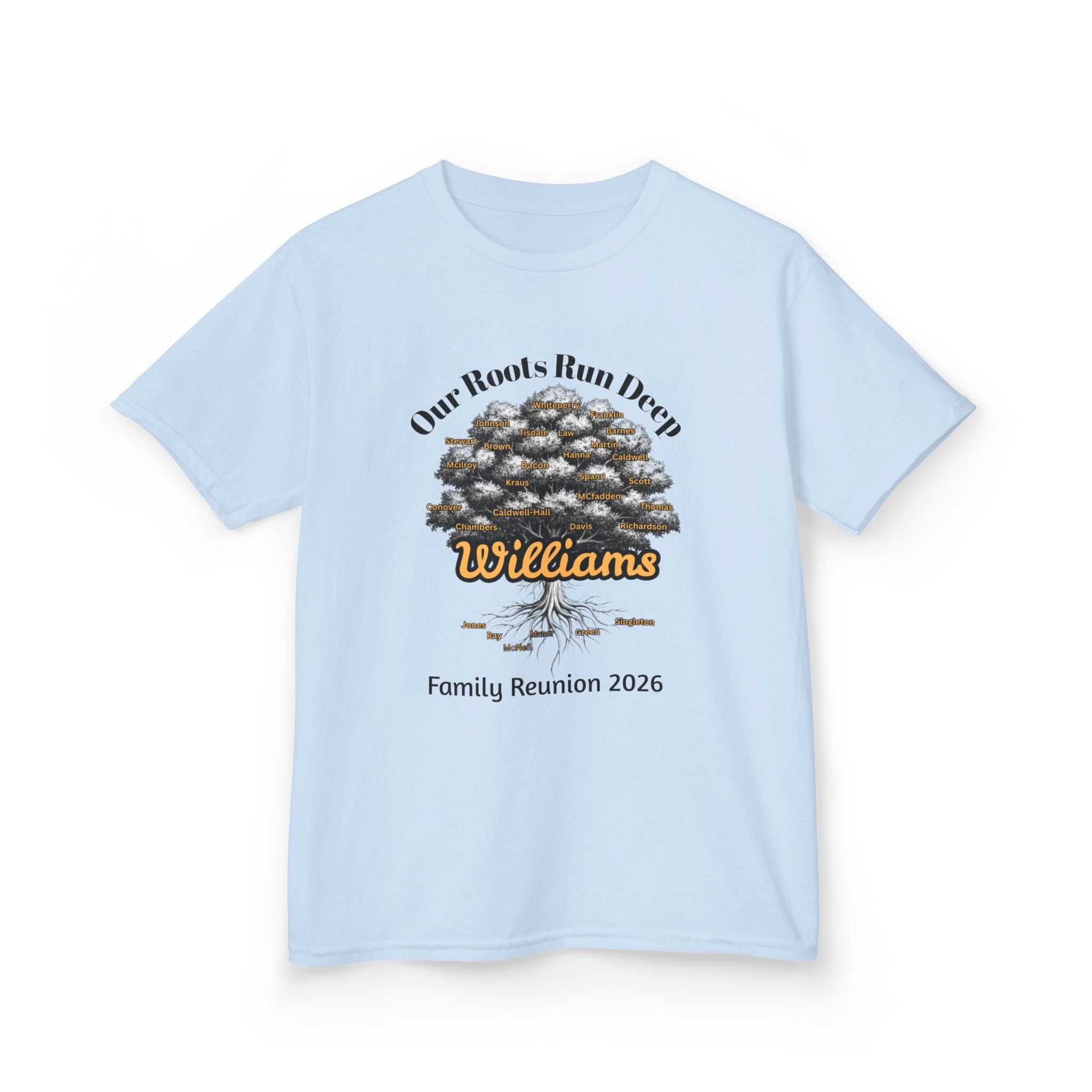 Kids T-Shirt — Family Reunion 2026 (Williams) - MUST PERSONALIZE THIS STYLE