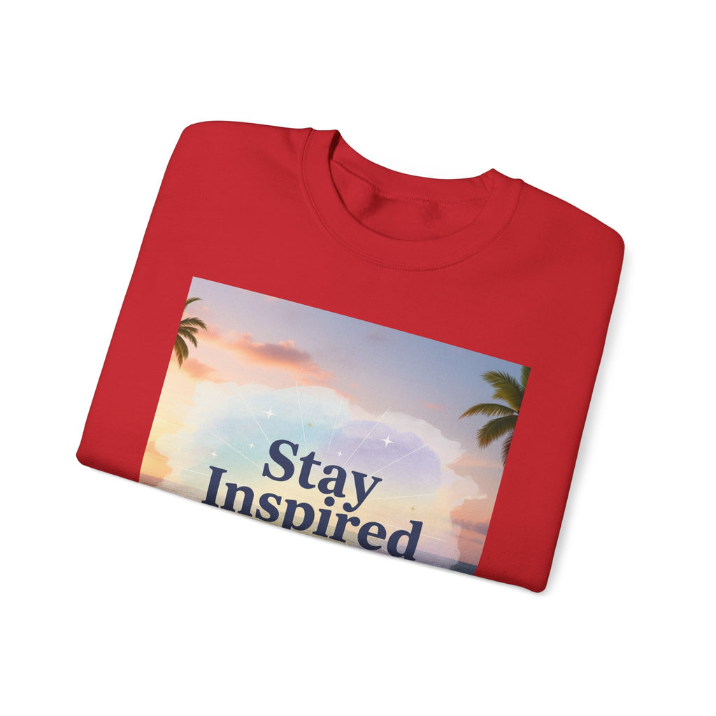Stay Inspired Beach Unisex Sweatshirt | Family Star