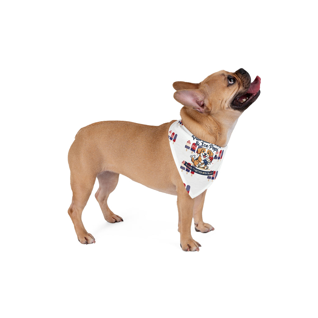 Pawsitive Vibes Pet Bandana — Patriotic Ice Pops