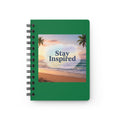 Stay Inspired Beach Spiral Notebook | Family Star (green)
