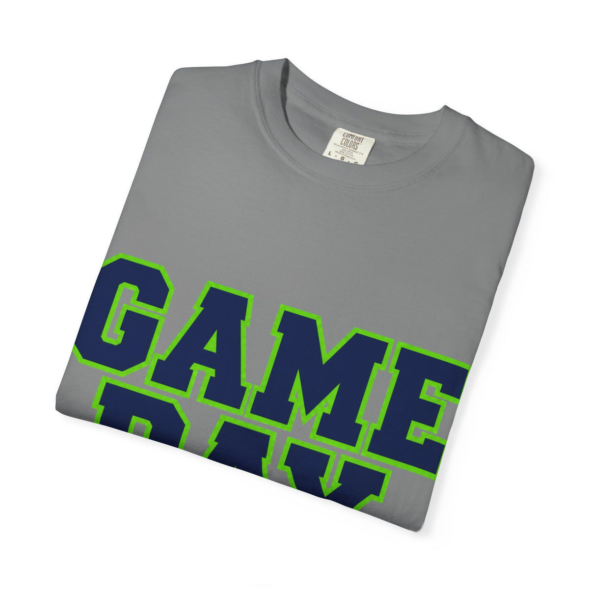 Game Day Football Shirt – Navy, Green & Silver