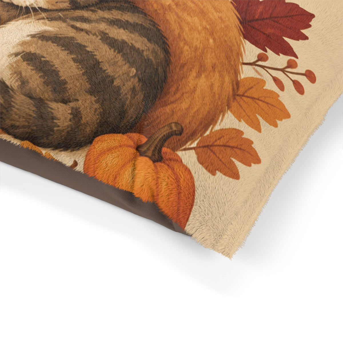Fall Snuggles Pet Bed — Cozy Autumn Dog & Cat Pillow