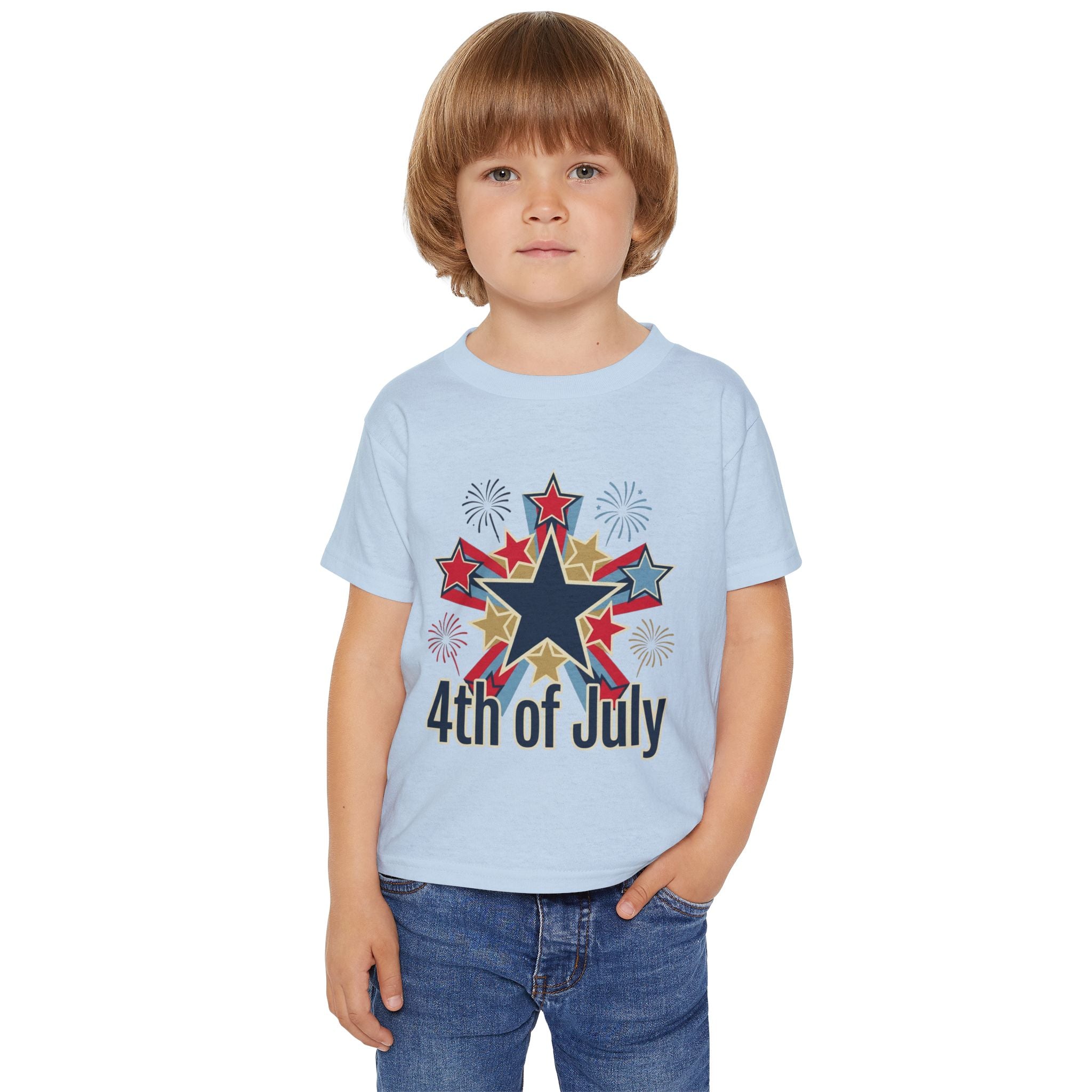 4th of July Toddler T-Shirt — Fireworks Star