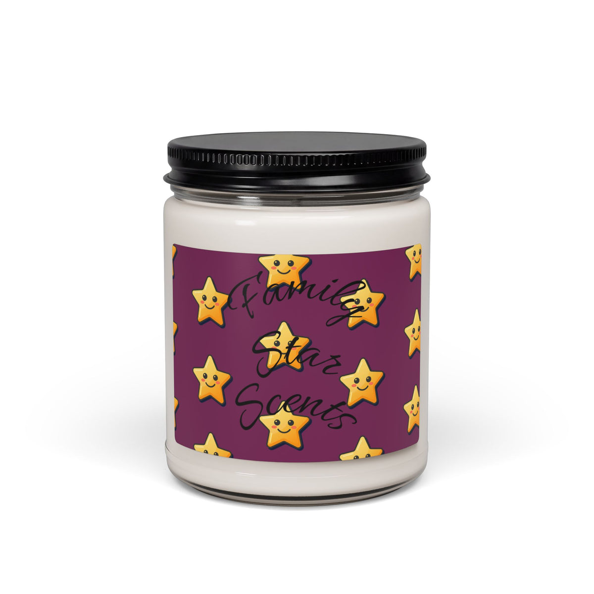 Family Star Scented Soy Candle — 9oz Premium Home Decor & Gift Candle