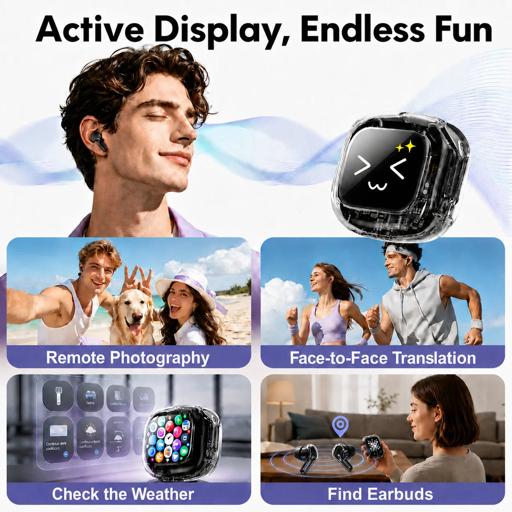 Smart Translation Wireless Earphones — 144 Language HiFi Bluetooth Headset